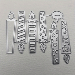 1pc Birthday Candle Metal Cutting Dies for DIY Card Making