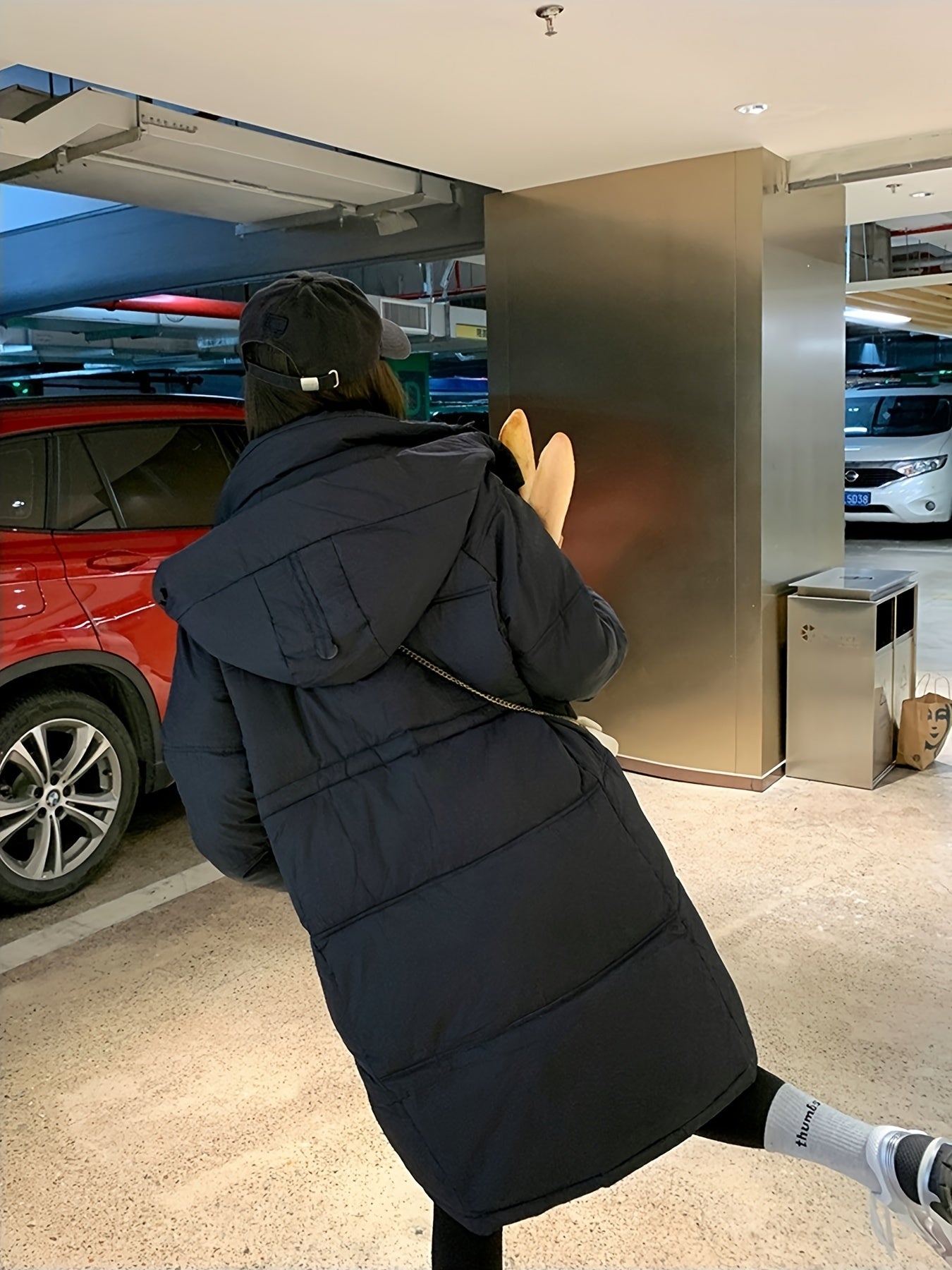 Women's Long Puffer Jacket Winter Warm Hooded Outdoor Sports