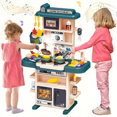 Pretend Play Kitchen Set with Lights, Sounds & Mist