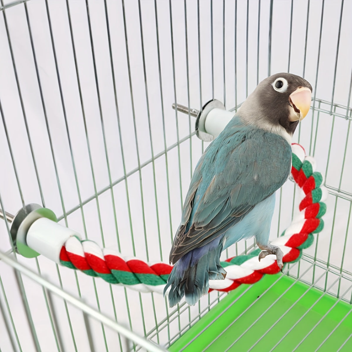 Parrot Standing Rope Spiral Climbing Ladder Bird Toy