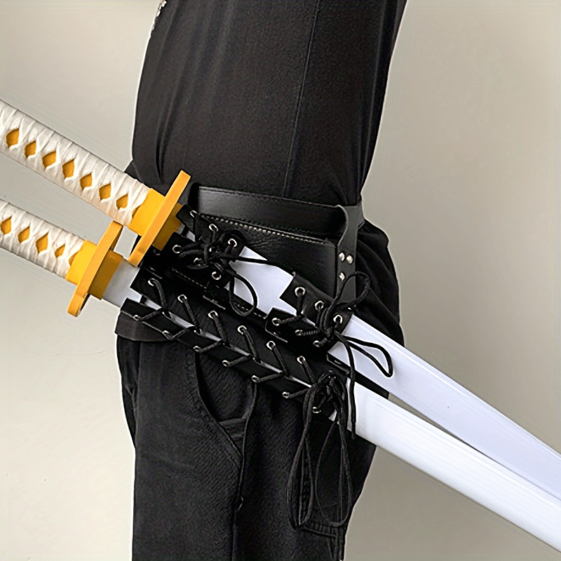 Halloween Anime Sword Cosplay Accessories Sword Belt PU Leather Fixing Device
