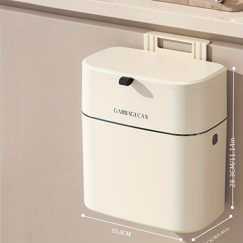 Large Capacity Wall Mounted Trash Can Convenient Household Wastebasket