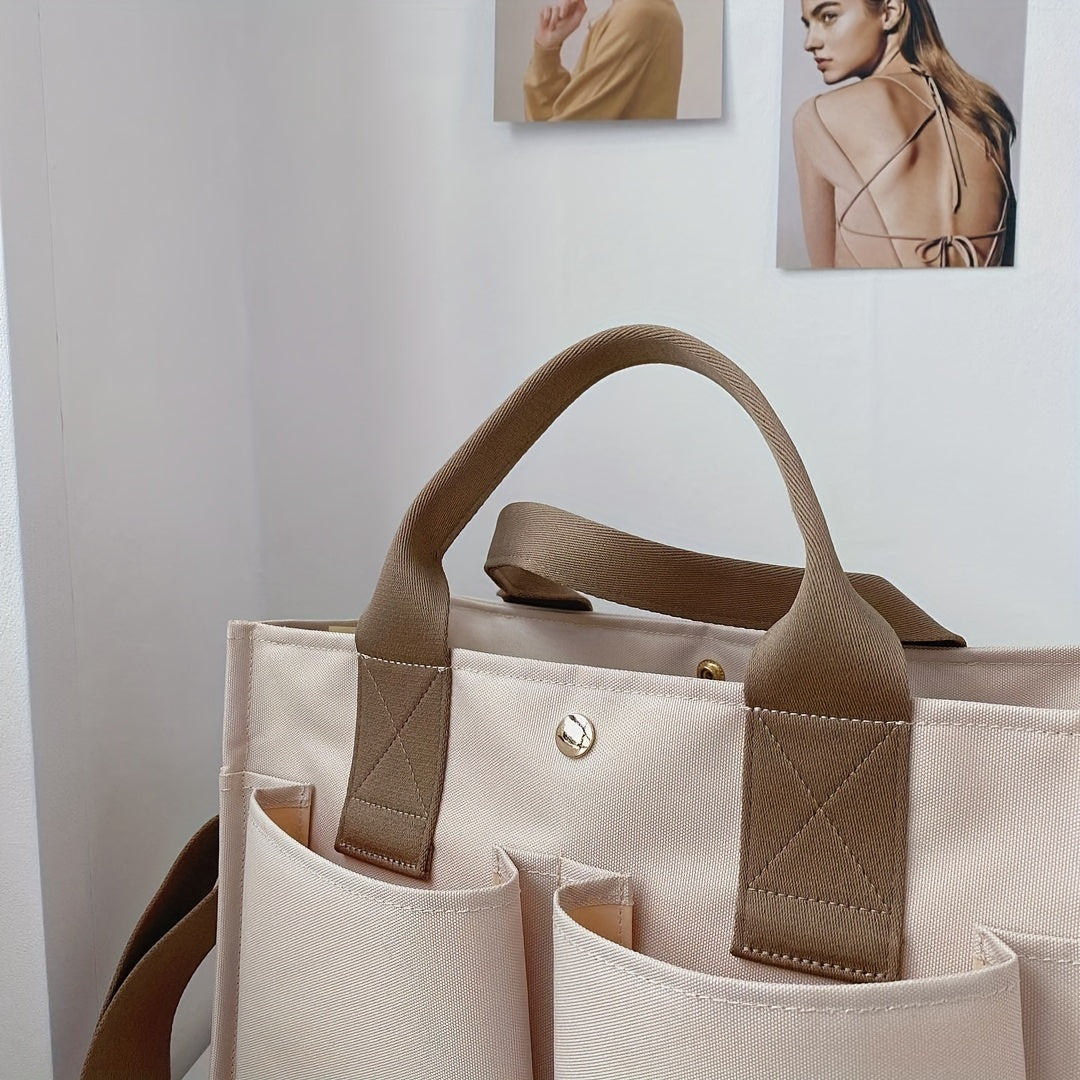 Canvas Tote Bag Large Capacity Crossbody Bag