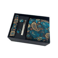 Men's Paisley Casual Tie Set with Accessories