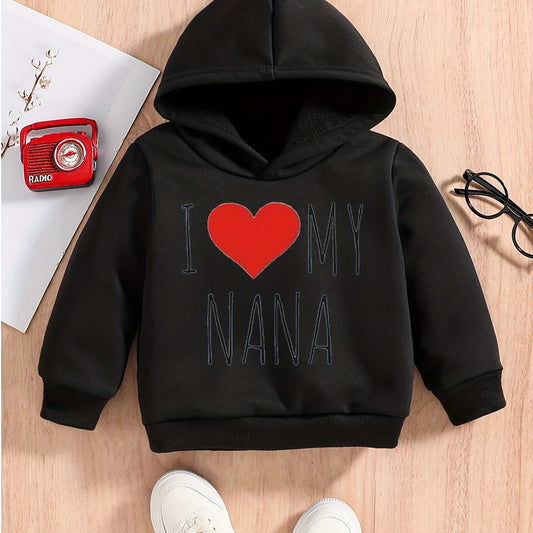 Baby Boys Heart Graphic Sweatshirt Hoodie Pullover