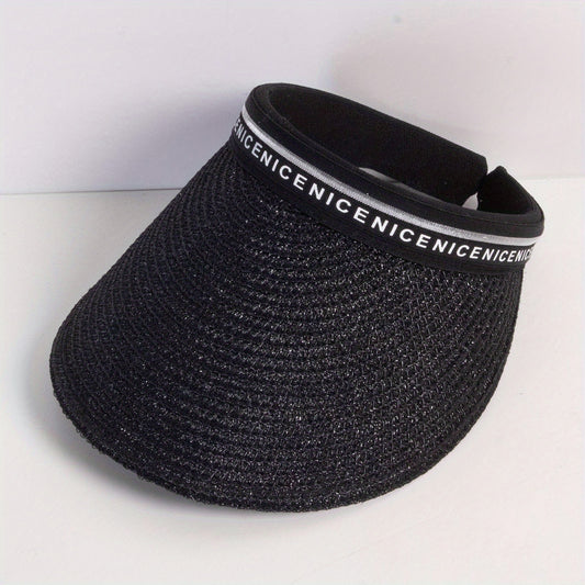 Solid Casual Visor Hat UV Protection Sun Hat