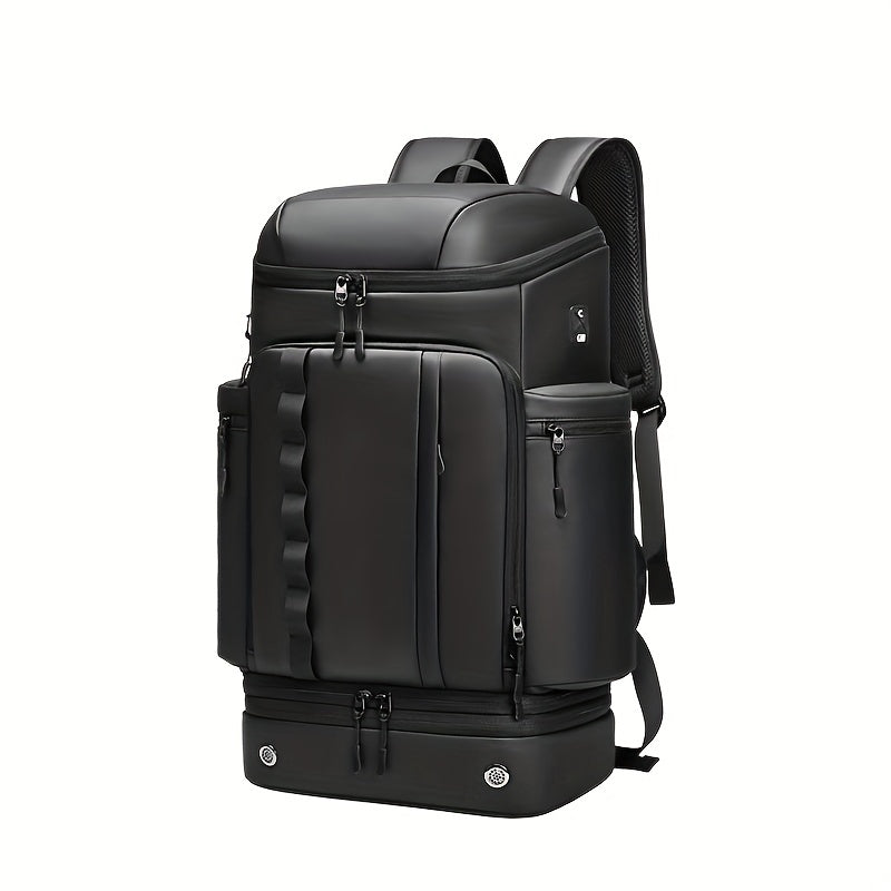 Outdoor Hiking Backpack 50L with Shoe Compartment Waterproof Laptop Bag