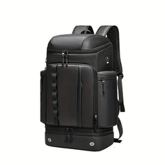 Outdoor Hiking Backpack 50L with Shoe Compartment Waterproof Laptop Bag