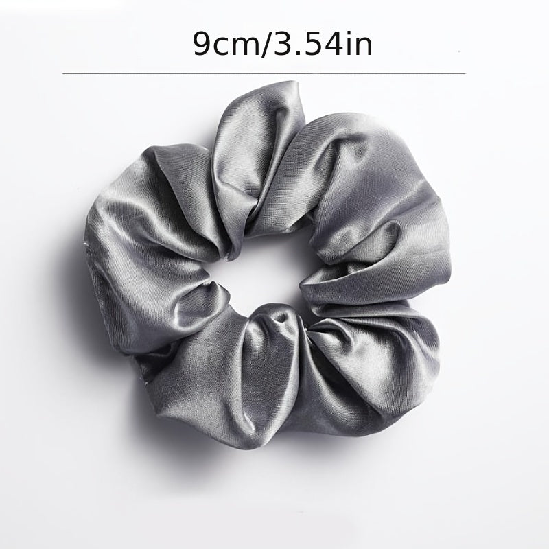 Satin Hair Scrunchies Soft Silk Scrunchie for Women Girls