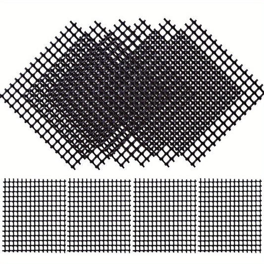50pcs Plant Pot Mesh Pad Bonsai Pot Bottom Grid Mat Plant Drainage Screens
