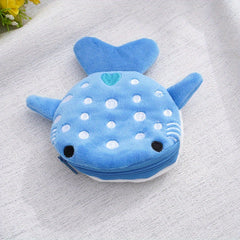 Plush Shark Coin Purse for Kids - Cartoon Girls Coin Bag