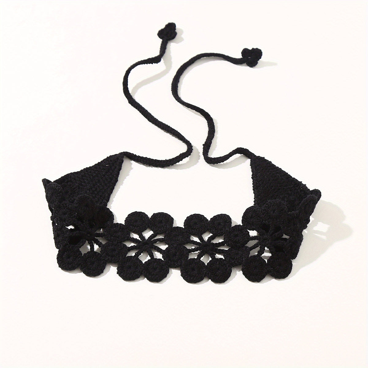 Hollow Crochet Hair Scarf Weaving Headband Hair Bundle