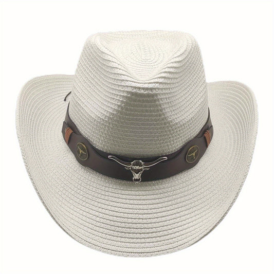 Western Sunhead Cowboy Hat Breathable Summer Gift For Men