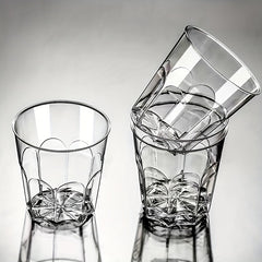 100 pcs Clear Plastic Cups with Lids Great for Events and Gatherings