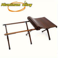 Portable Aluminum Egg Roll Table for Outdoor Camping Picnic BBQ