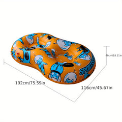 Christmas Snow Tube Inflatable Snow Sled For 2 Persons