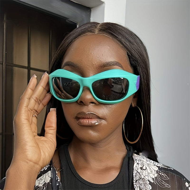 Y2K Wrap Around Sunglasses for Women Men UV400