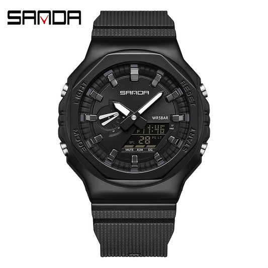 Sanda Boy's Metal Sports Watch Glow Functional Gift