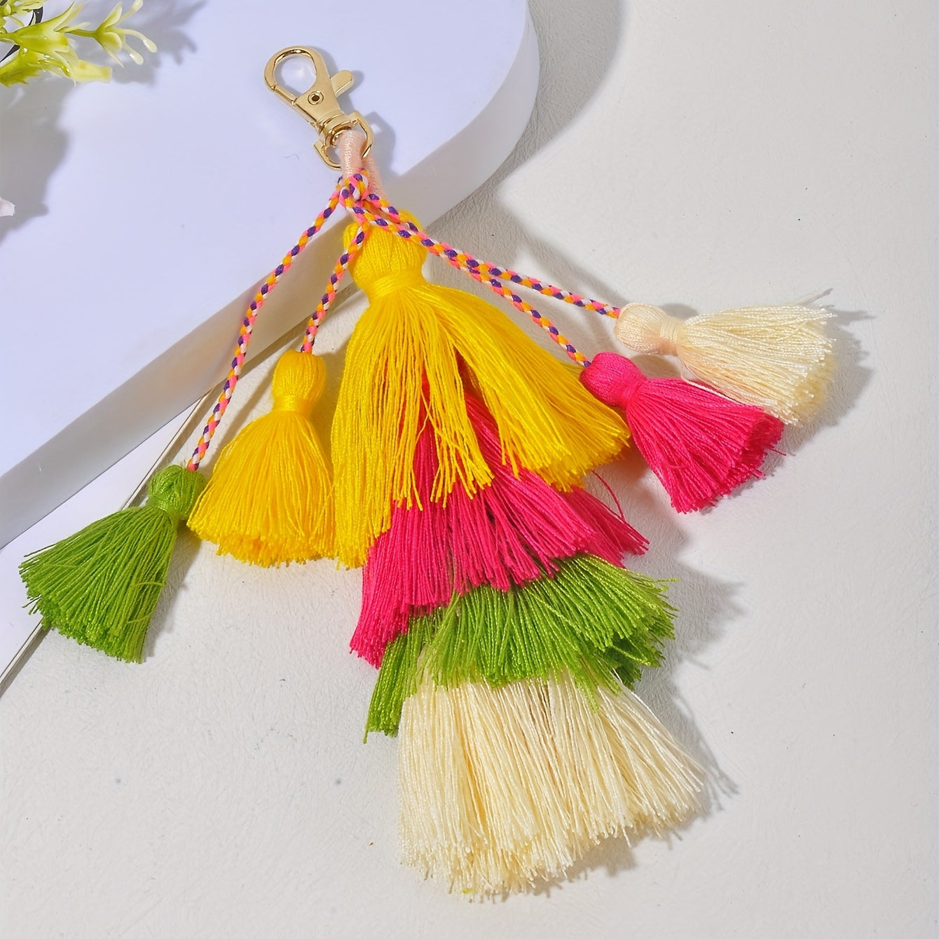 Colorful Tassel Pendant Key Rope Bag Ornament Accessories