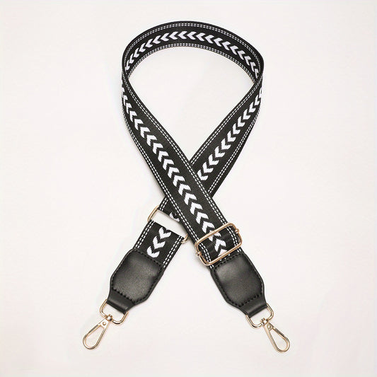 Arrow Pattern Bag Strap Wide Adjustable Replaceable Travel Accessories