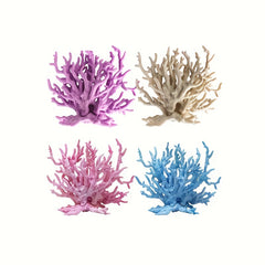 Realistic Artificial Coral Plant Ornament for Fish Tanks