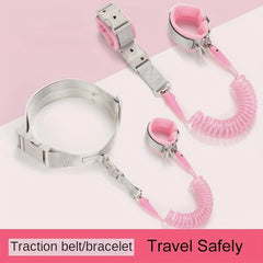 2-in-1 Toddler Anti Lost Belt & Wrist Link with Safety Lock