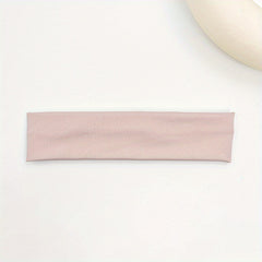 Soft Style Headband Stretchy Sports Sweatband For Running Yoga Solid Headdress