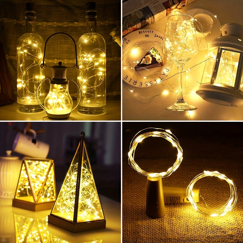 5pcs 9.84Ft 30LEDS Wine Bottle Cork Lights Fairy String Lights