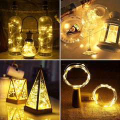 5pcs 9.84Ft 30LEDS Wine Bottle Cork Lights Fairy String Lights