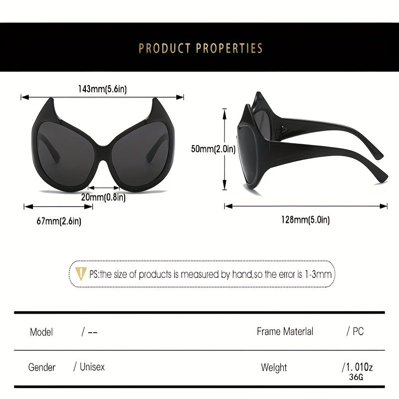 Y2K Cartoon Demon Sunglasses UV400