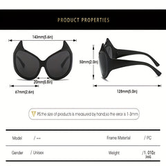 Y2K Cartoon Demon Sunglasses UV400