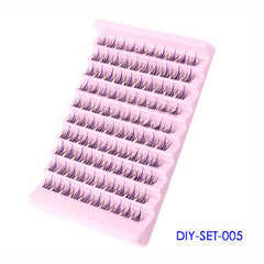Colored Segmented False Eyelashes for Daily and Special Occasions