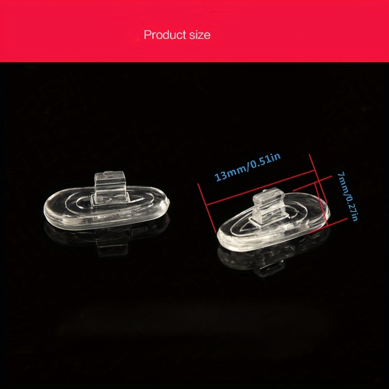 Silicone Nose Pad for Glasses Anti-slip Soft Melon Shape 6 Pairs
