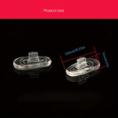 Silicone Nose Pad for Glasses Anti-slip Soft Melon Shape 6 Pairs