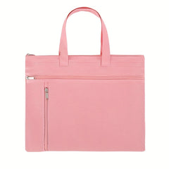 Layer Zipper Handbag For File Storage And Carrying