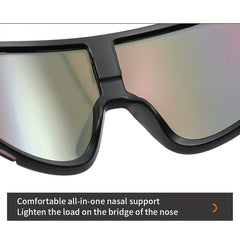 Colorful Large Frame Sports Sunglasses for Men