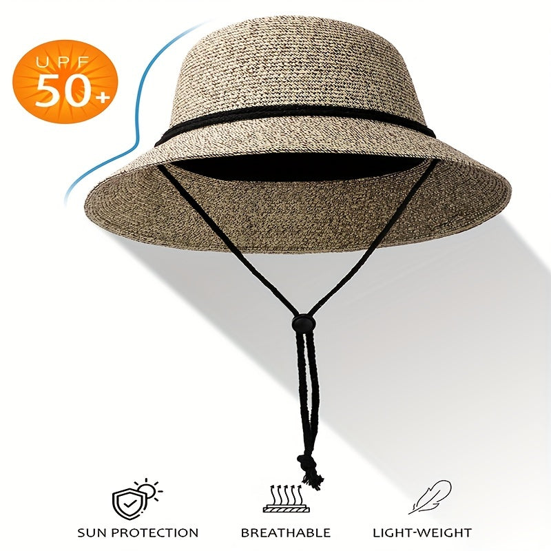 Perforated Straw Hat Summer Sun Hat Men Women