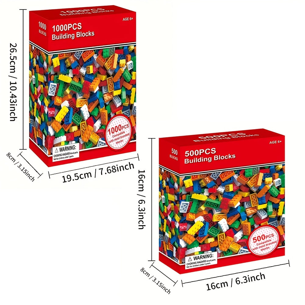 1000pc Multicolored Building Kit Toy for Kids