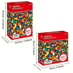1000pc Multicolored Building Kit Toy for Kids