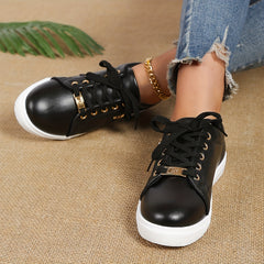 Women's Lightweight Flat Skate Shoes Low Top Sneakers