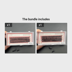 60 Cluster Lashes 30D 40D C Curl Individual DIY Eyelash Extension Mix 12 14 16mm