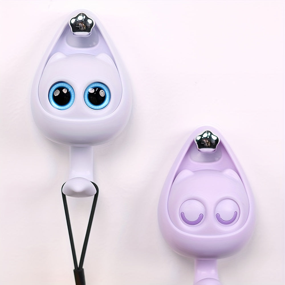 Cartoon Cat Hook Macaron Punch Strong Coat Storage Hook