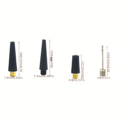 4 piece Ball Pump Needle Set Inflator Kit Nozzle Adapter