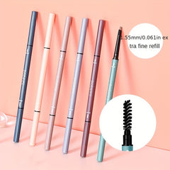 Waterproof Double Headed Eyebrow Pen Long-lasting Colorfast Slim Pencil