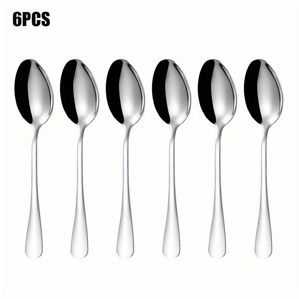 12PCS Small Appetizer Forks & Demitasse Spoons Stainless Steel Set