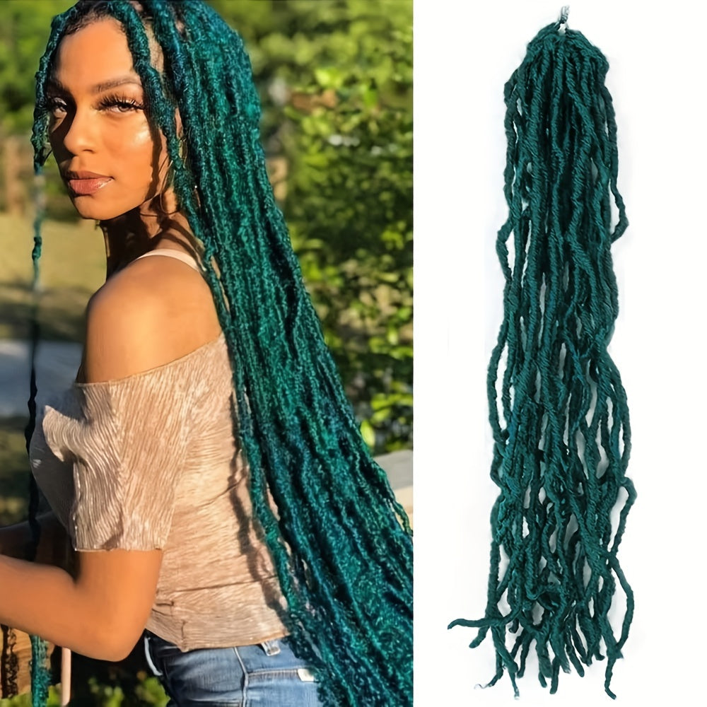 Soft Faux Locs Crochet Hair Pre Looped Faux Locs 96 Cm