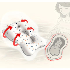 Newborn Baby Bath Seat Support - Soft Anti-Slip Bath Pad
