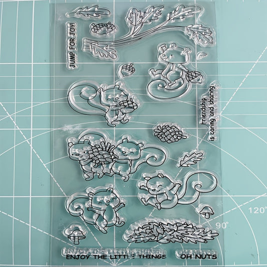 Squirrel Clear Stamp for Crafts