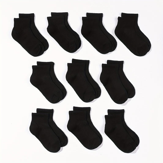 10 Pairs Kids Breathable Short Ankle Socks