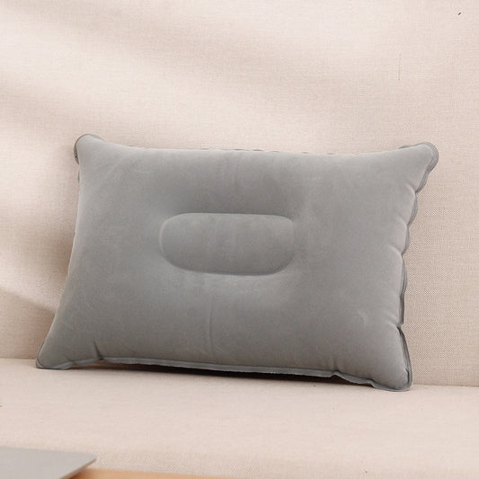 Flocked Inflatable Pillow for Hiking Camping Traveling